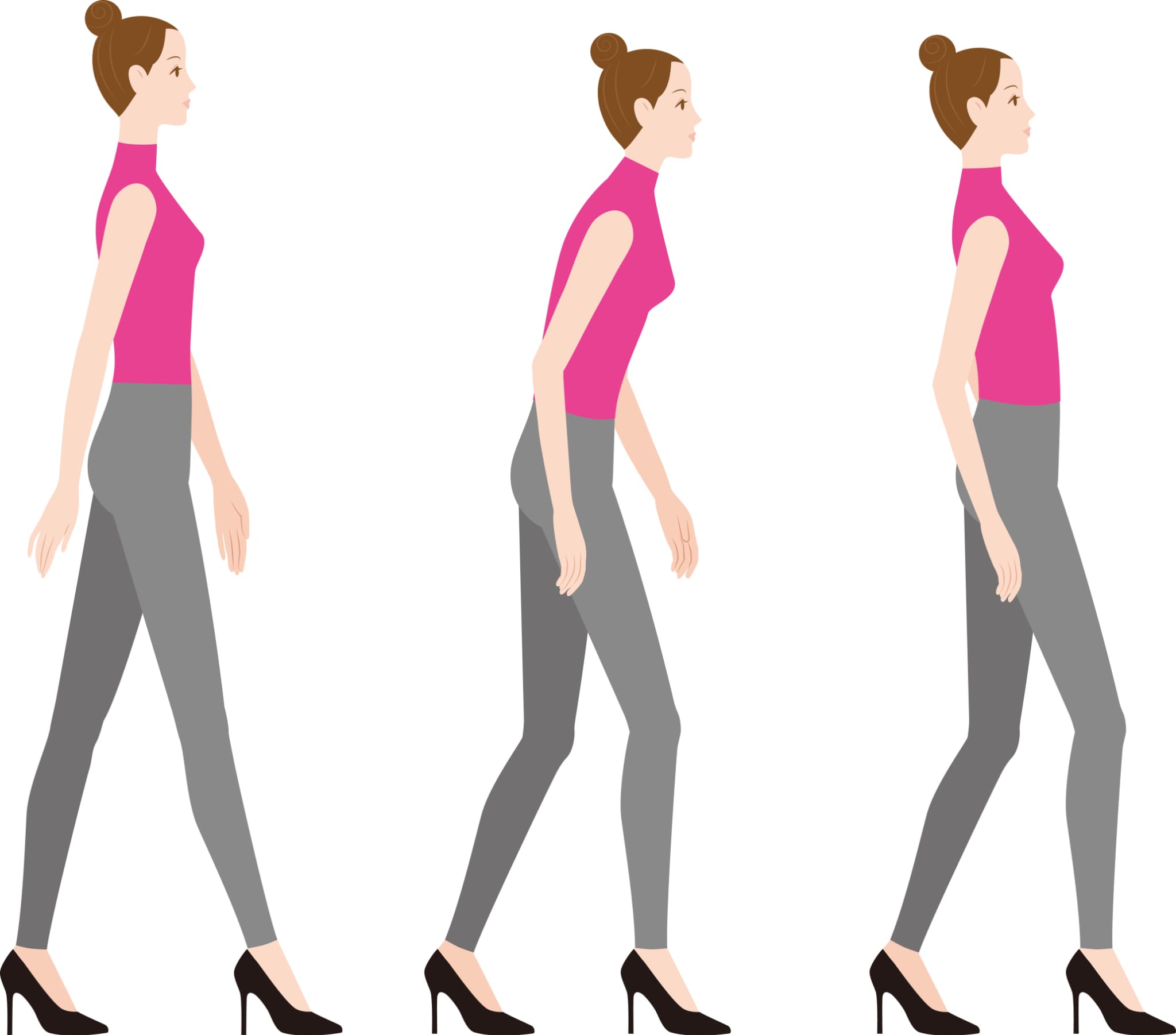 出っ尻・反り腰改善は歩き方が大切！こんな歩き方には要注意